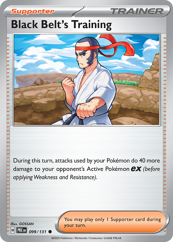 Black Belt's Training card scan