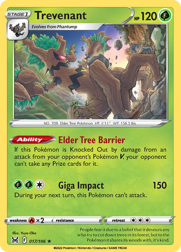 Trevenant card scan