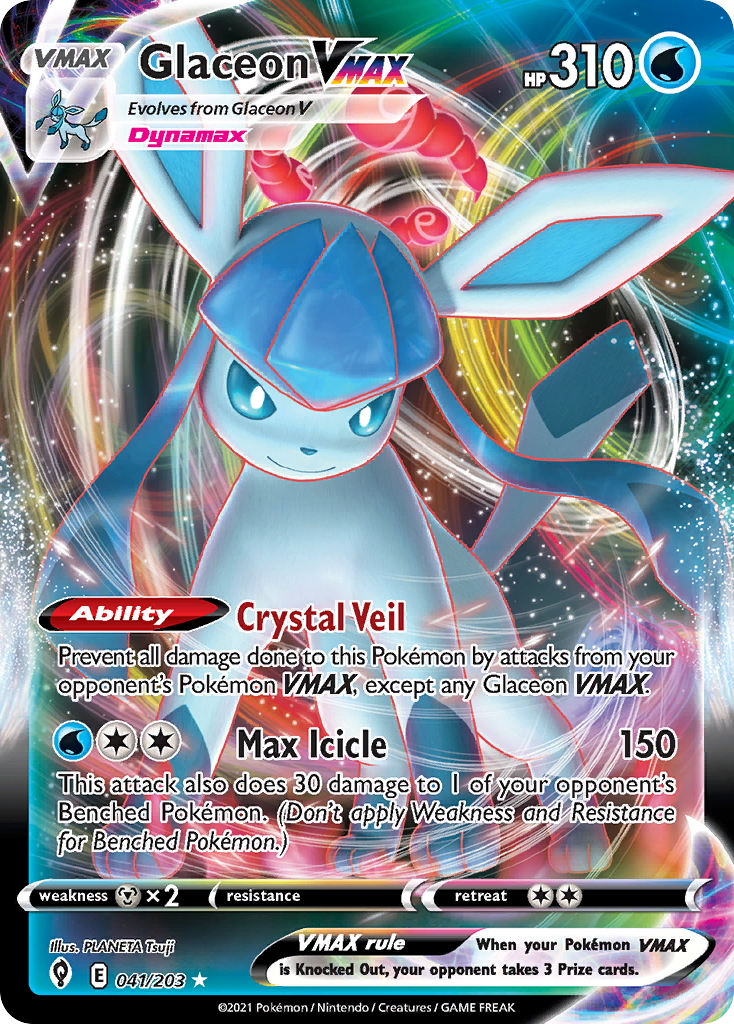 Glaceon VMAX card scan