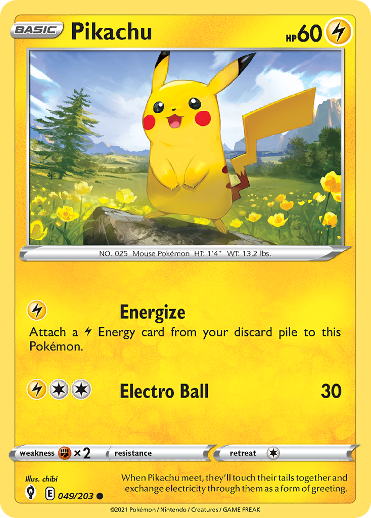 Pikachu card scan